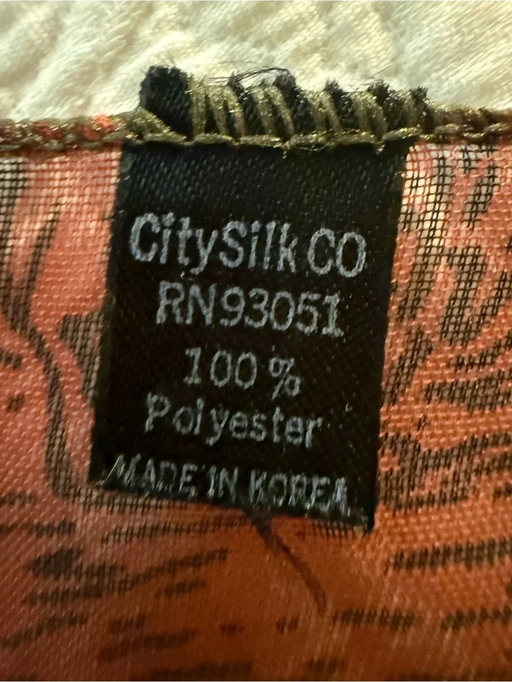 City Silk Artistic Olive Green Printed scarf
